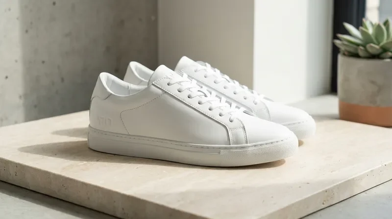 נעלי קורט לבנות מינימליסטיות