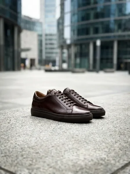 נעליים איכותיות על רקע עירוני